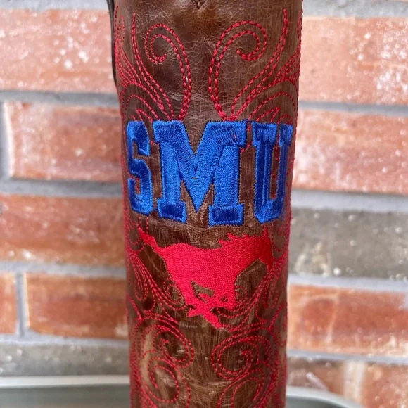 SMU Mustangs Gameday Cowboy Boots - Picture 3 of 9